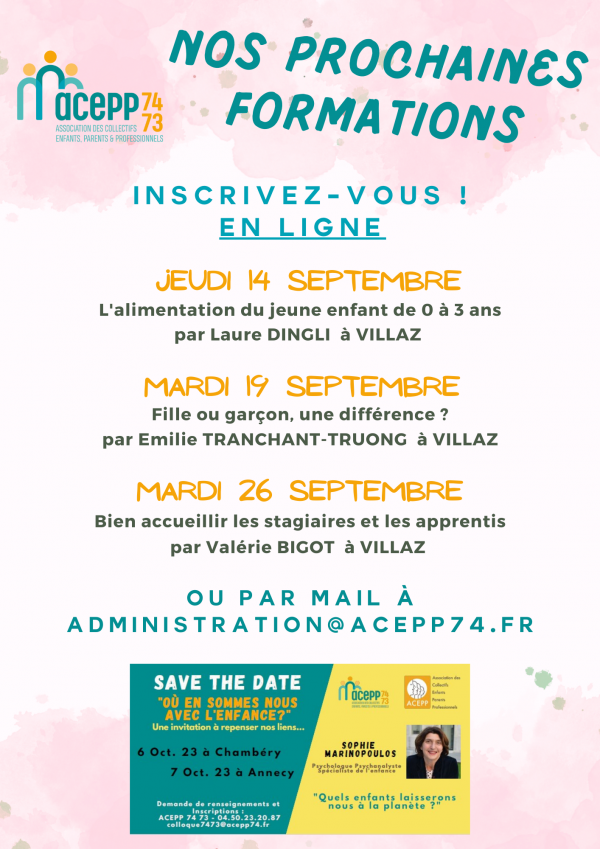 Formations septembre