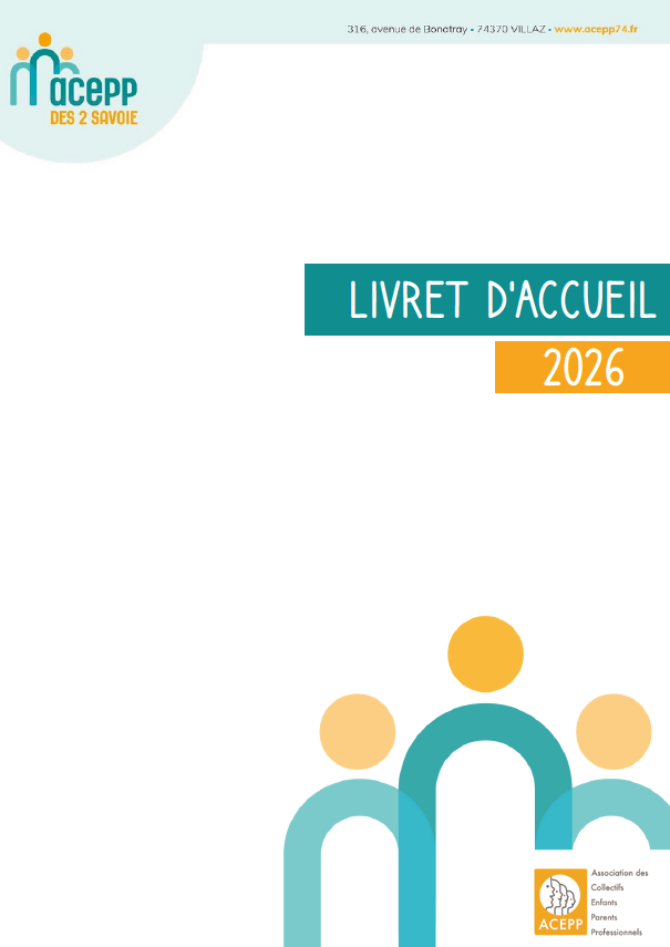 Livret d'accueil 2026 - Acepp des 2 Savoie